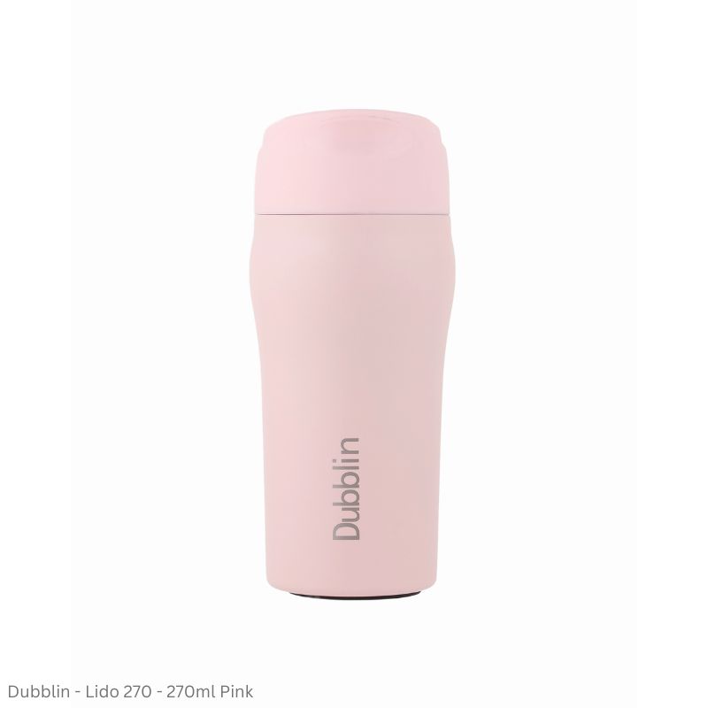 DUBBLIN LIDO 270 Stainless Steel Tea Coffee Mug Double Wall Insulated with Lid, Wide Mouth Mug 270 ML