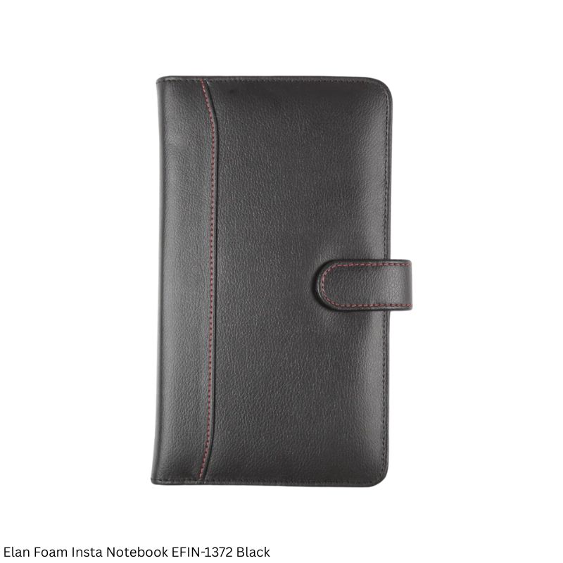 Elan Foam Insta Notebook EFIN-1372 Black - Premium Executive Notebook
