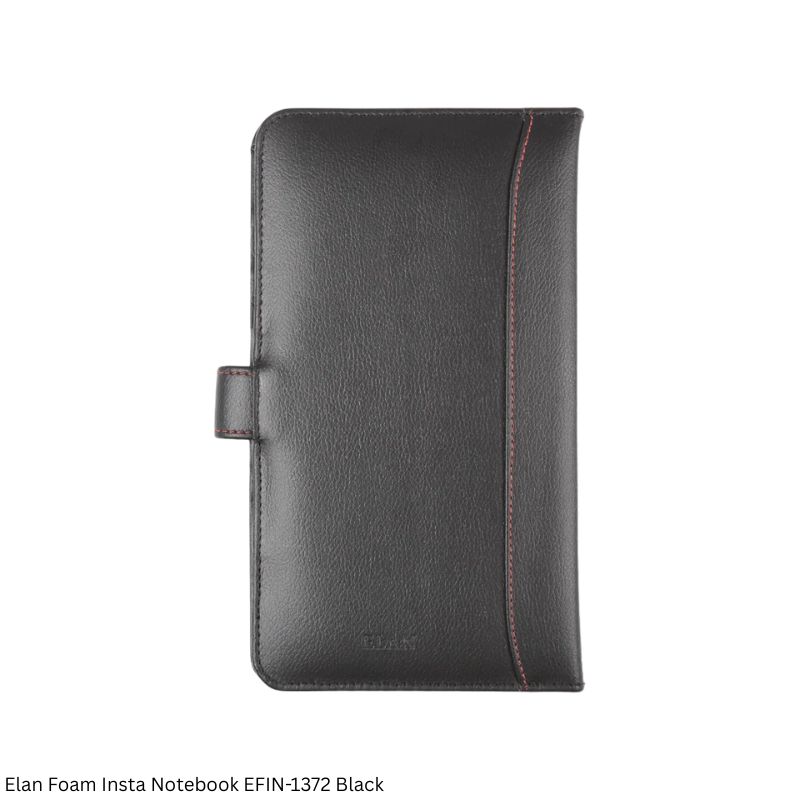 Elan Foam Insta Notebook EFIN-1372 Black - Premium Executive Notebook