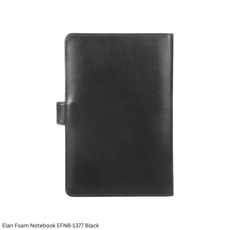 Elan Foam Notebook EFNB-1377 Black - Premium Executive Soft Cover Notebook