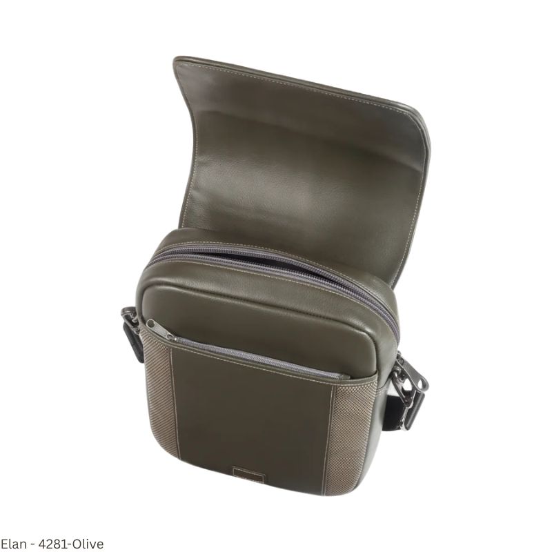 Elan EFSHB - 4280 - Big Grain Foam Shoulder Bag with Zip Closure – Olive Green - Lightweight & Secure Everyday Carry