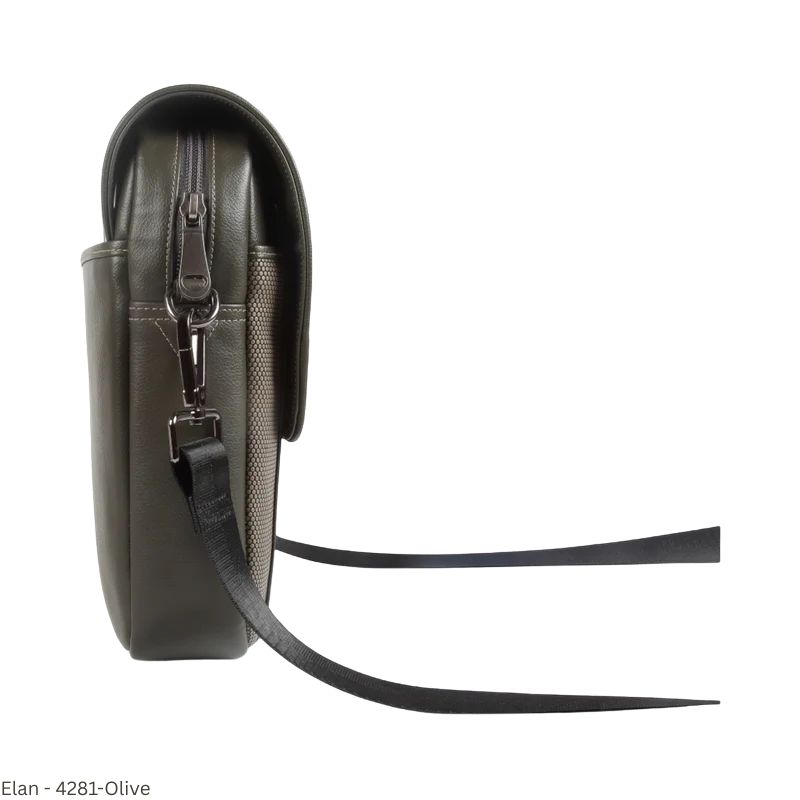 Elan EFSHB-4281 Big Grain Foam Shoulder Bag with Zip Closure – Olive Green | Lightweight Everyday Carry
