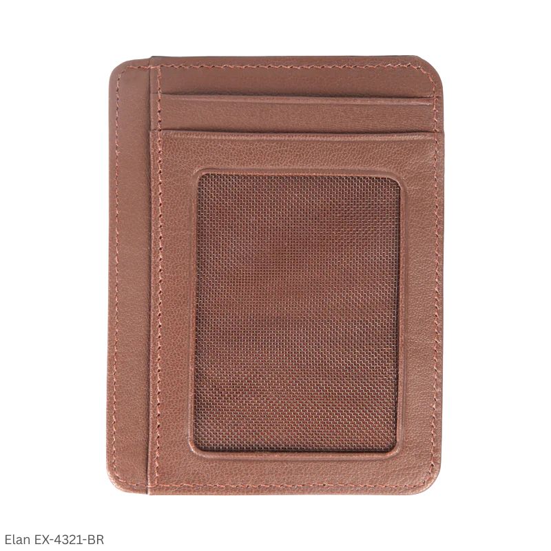 Elan Card Holder EX-4321 - Color Black, Brown and Green