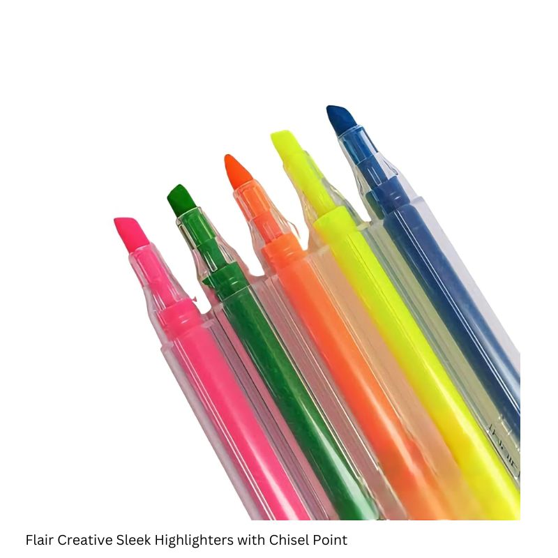Flair Creative Sleek Highlighter - Set of 5