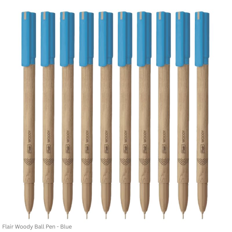 Flair Woody Ball Pen available in Black, Blue and Red writing color