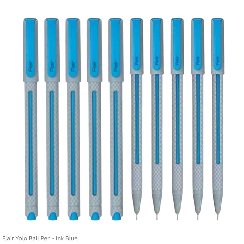 Flair Yolo Ball Pen available in Black, Blue and Red writing color