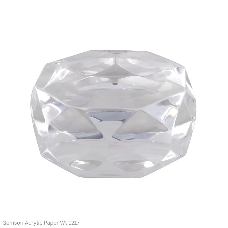 Gemson 1217 Clear Octagon Shape Acrylic Paper Weight