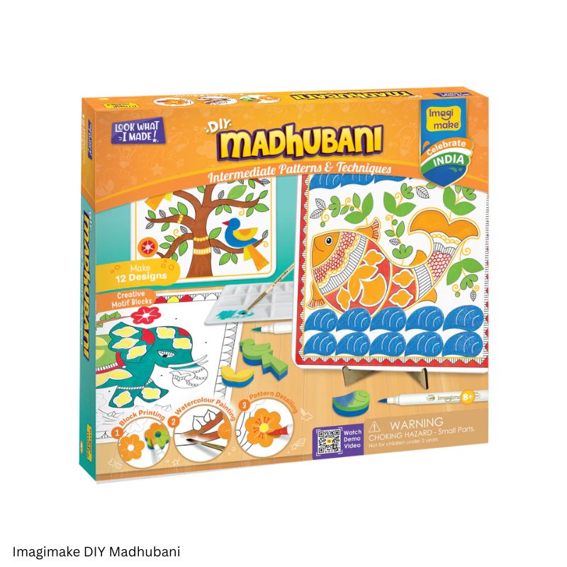 Imagimake DIY Madhubani Traditional Indian Art Craft Kit for Kids 8and above