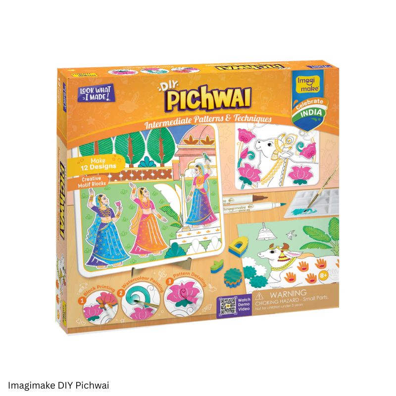 Imagimake DIY Pichwai Art Creative Painting Activity Craft Kit for Kids 8 and above