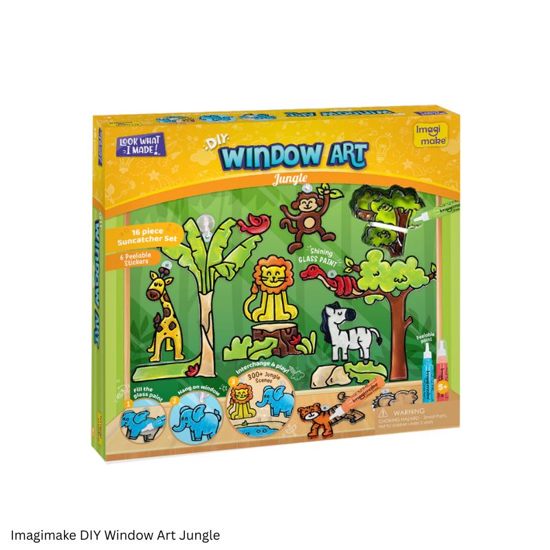 Imagimake DIY Window Art Creative Glass Painting Activity Kit for Kids 5 and above
