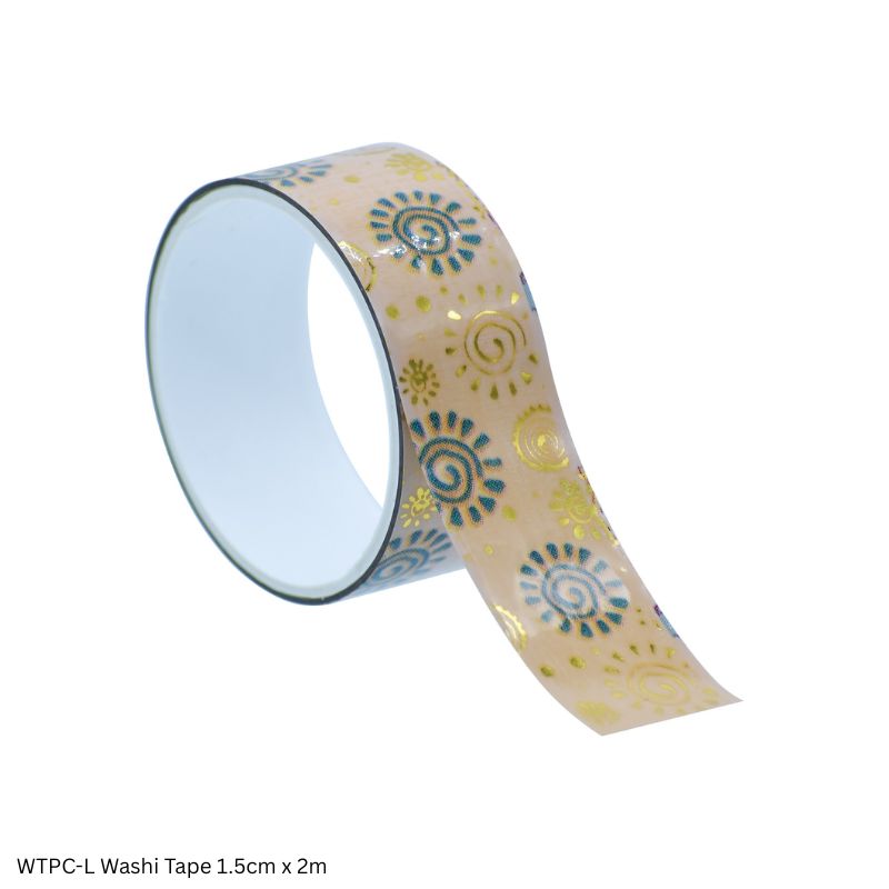 JAGS Washi Tape WTPC-L 1.5cm x 2m Decorative Craft Tape