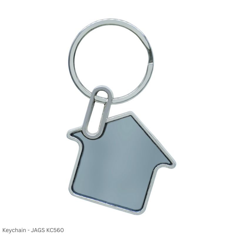 JAGS KC560 Plain House Keychain Black – Can Be Personalized