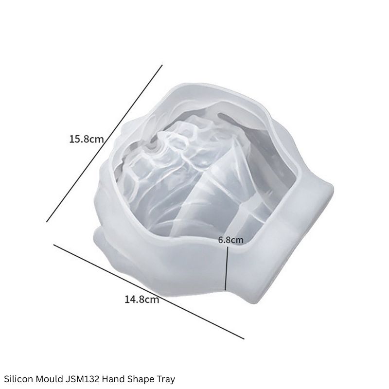 JAGS Silicone Mould JSM132 Hand Shaped Tray for Resin Art - Decorative Tray Mould
