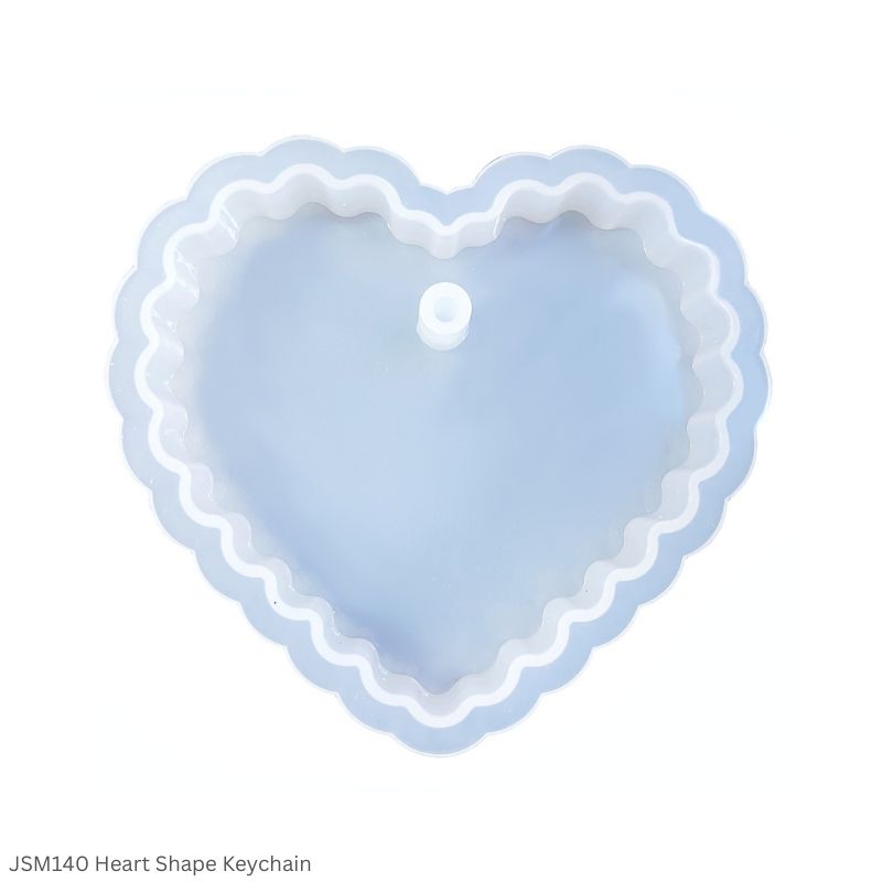 Jags Silicone Mould JSM140 – Heart Shape Keychain Design Resin Casting Mould