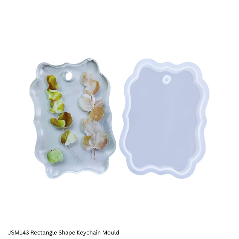 JAGS Silicone Mould JSM143 Rectangle Shape Keychain Design - Resin Keychain Mould