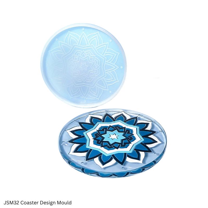 JAGS Silicone Mould JSM32 Designer Coaster Design - Resin Coaster Mould