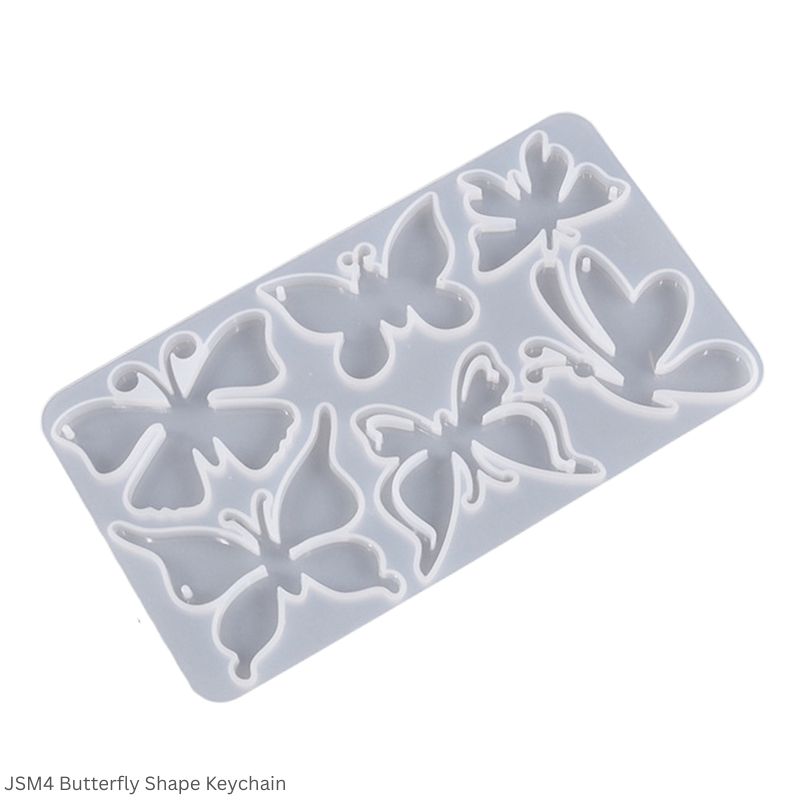 Jags Silicone Mould JSM4 – Butterfly Shape Keychain Design Resin Casting Mould