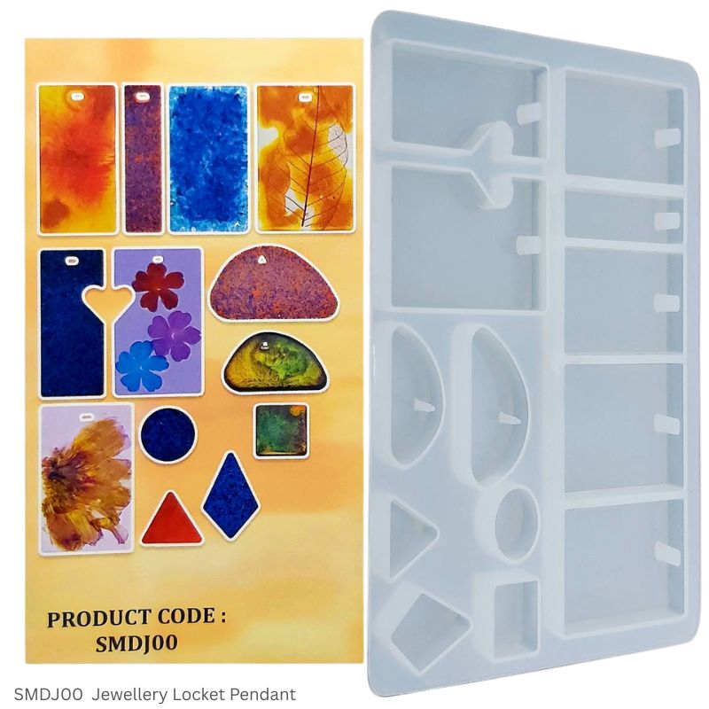 Jags Silicone Mould SMDJ00 – DIY Jewellery Locket & Pendant Design Resin Casting Mould