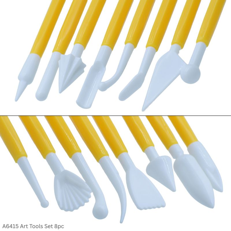 Jags Craft Art Tools Set A6415 – High Quality 8 Piece Modelling & Sculpting Tool Set