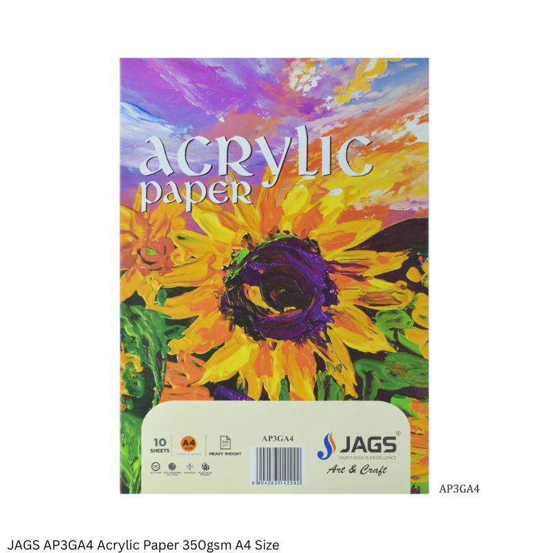 JAGS Acrylic Paper 350 GSM A4 and A5 sizes