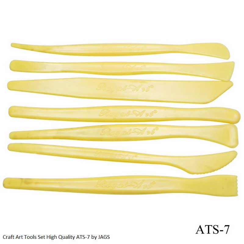 Jags Craft Art Tools High Quality Plastic Set of 7 Pcs ATS-7 – Clay Modelling & Sculpting Tools