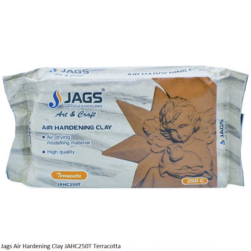 Jags Air Hardening Clay 250g – Air Dry Modelling Clay for Sculpting & DIY Crafts