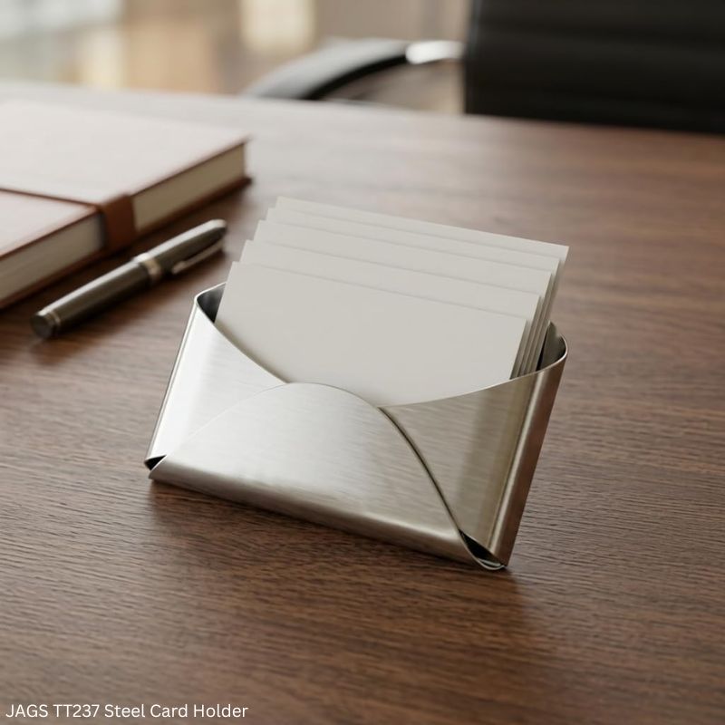 Steel Business Card Holder TT237 - Premium Stainless Steel Visiting Card Case