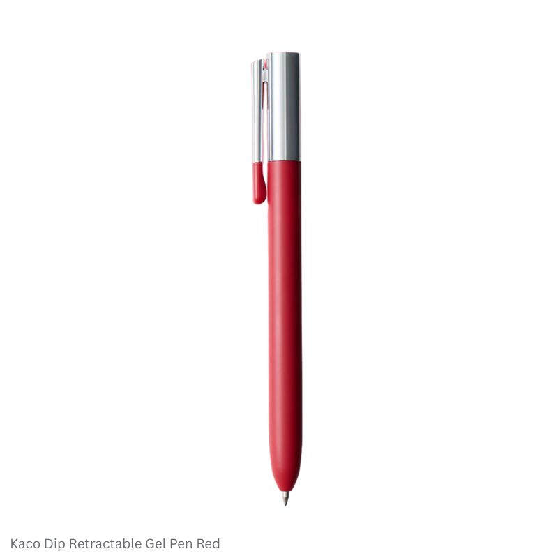 Kaco Dip Retractable 0.5mm Gel Pen Black Ink - Assorted Body Colors