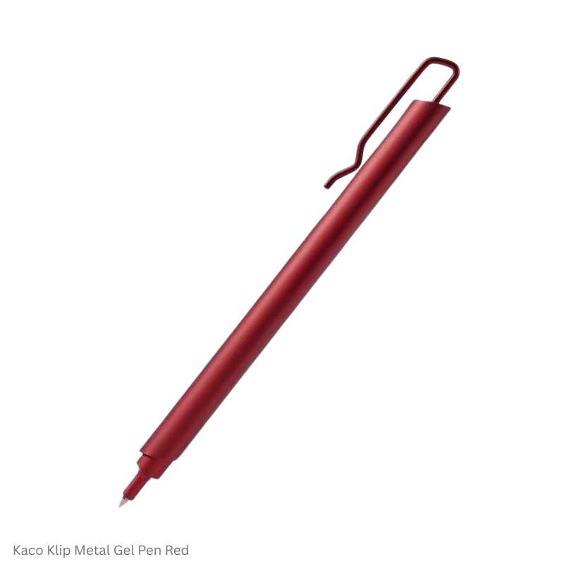 Kaco Klip Gel Ink Pen 0.5mm ink Black Assorted Body Colours