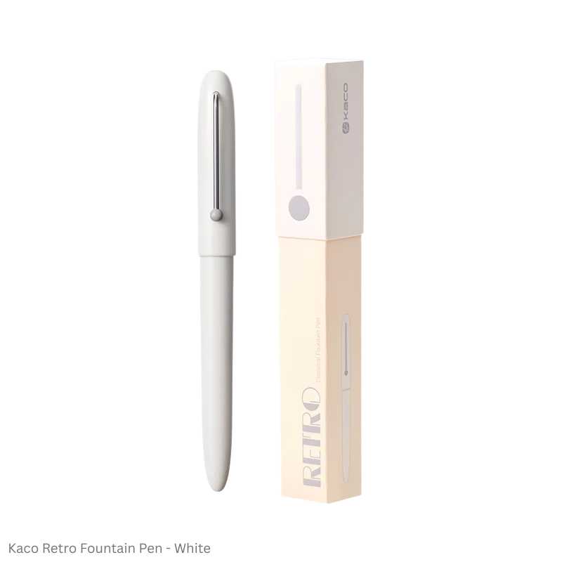 Kaco Retro Fountain Pen Extra Fine Point Assorted Body Colours
