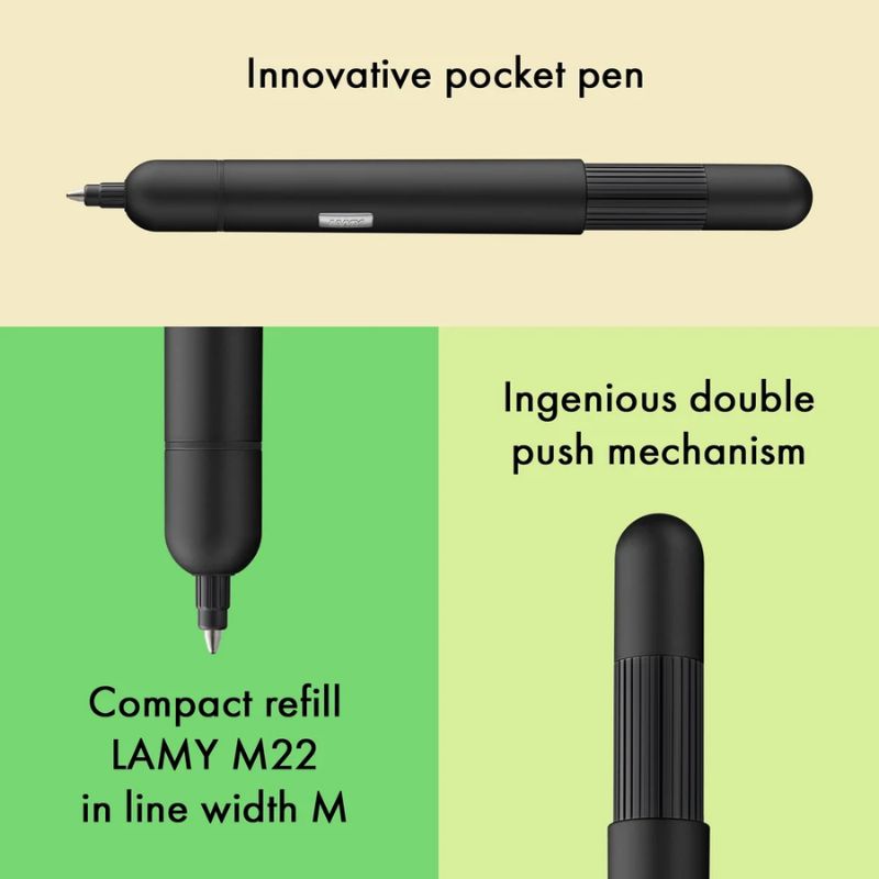 Lamy Pico Ballpoint Pen Matte Black Finish Black Ink