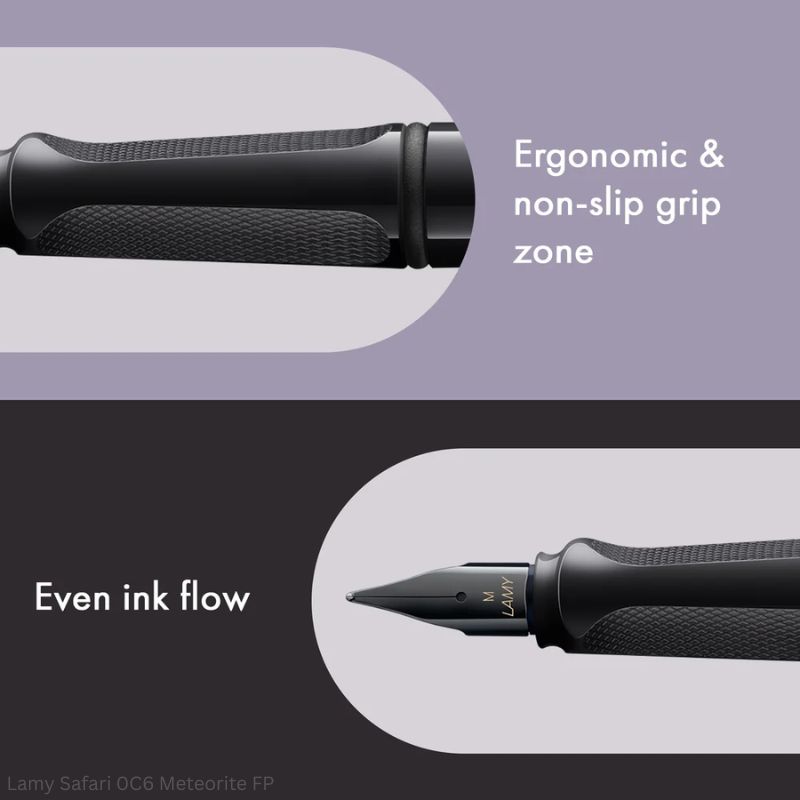 LAMY Safari 0C6 Meteorite Fountain Pen Medium Point