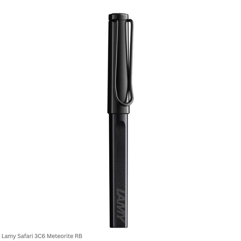 LAMY Safari 3C6 Meteorite Rollerball Pen Medium Point Ink Black