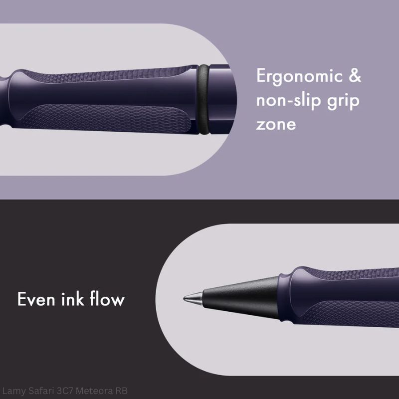 LAMY Safari 3C7 Meteora Rollerball Pen Medium Point Ink Black