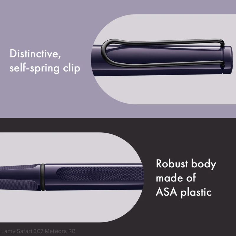 LAMY Safari 3C7 Meteora Rollerball Pen Medium Point Ink Black