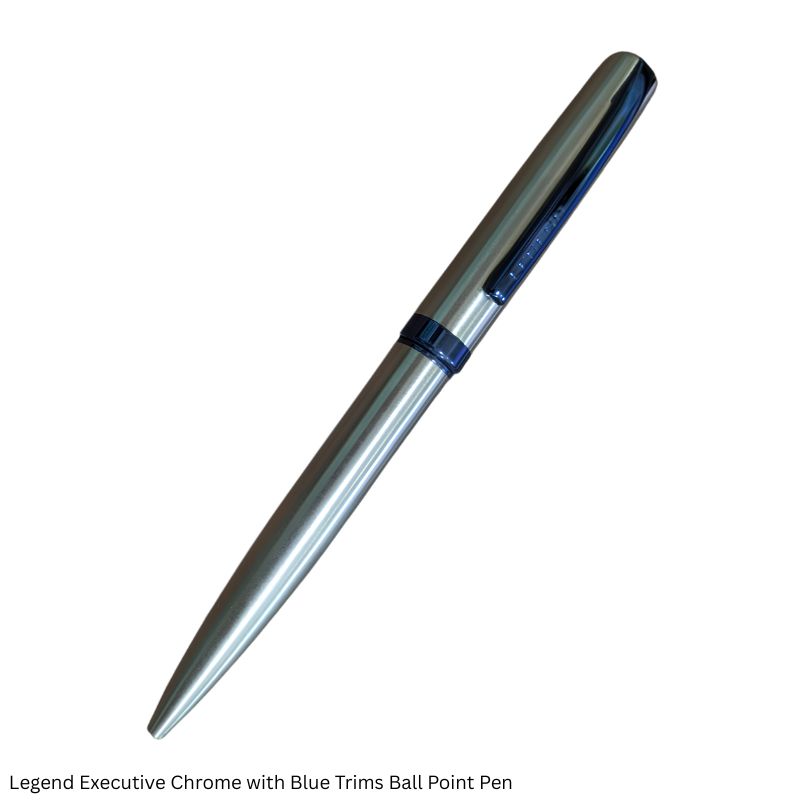 Legend Executive Ball Point Pen - Black, Chrome and Gunmetal - Premium Metal Pen
