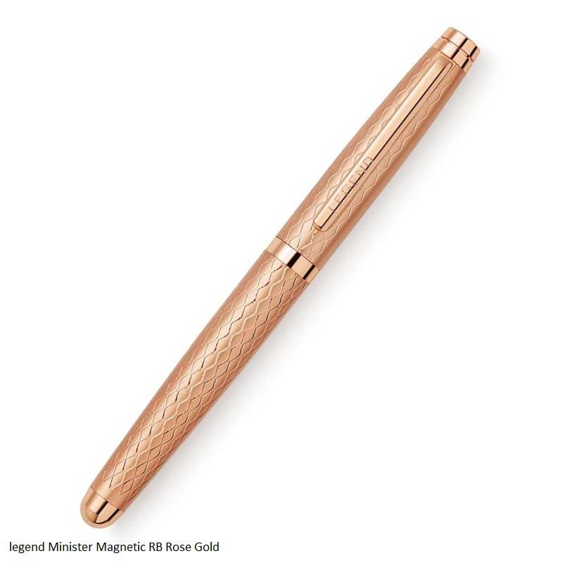 Legend Minister Metal Roller Ball Pen with Diamond Cut Finish & Magnetic Cap