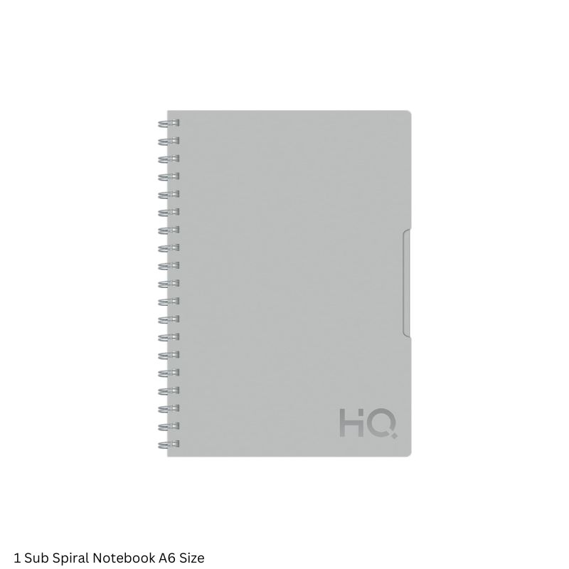 HQ 1 Subject Spiral Wiro Bound Notebook 160 Pages Single Line