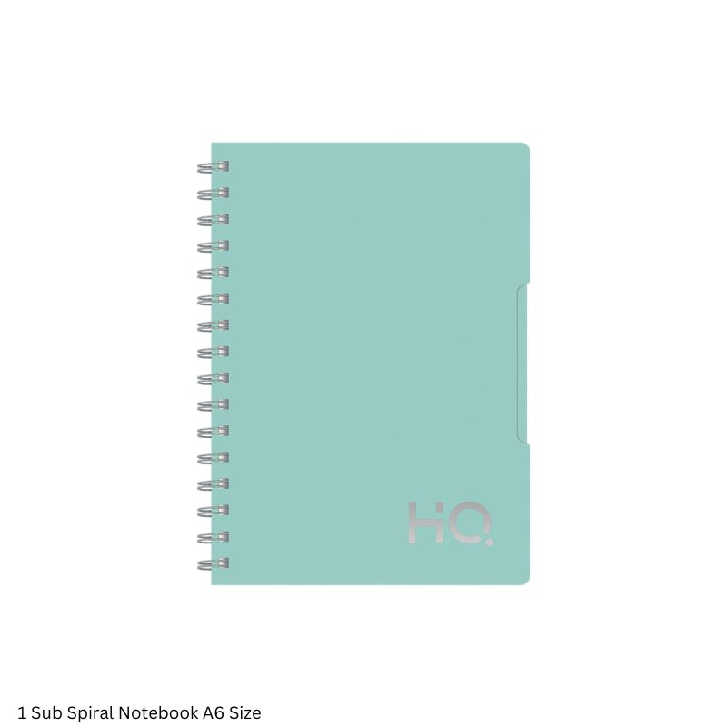 HQ 1 Subject Spiral Wiro Bound Notebook 160 Pages Single Line