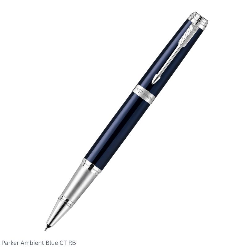 Parker Ambient Blue Chrome Trim Rollerball Pen