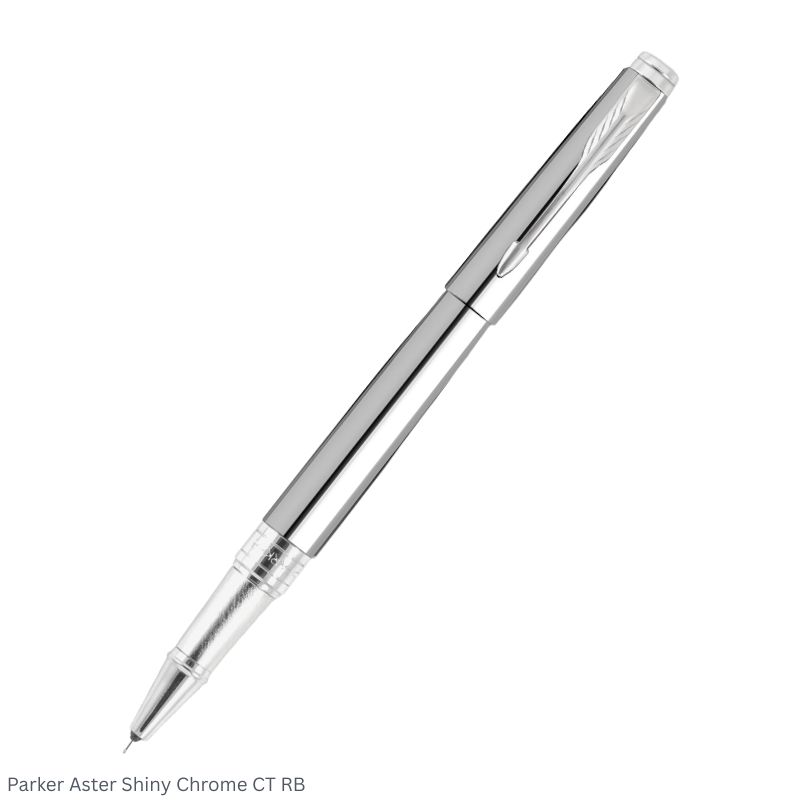 Parker Aster Shiny Chrome - Chrome Trim Rollerball Pen