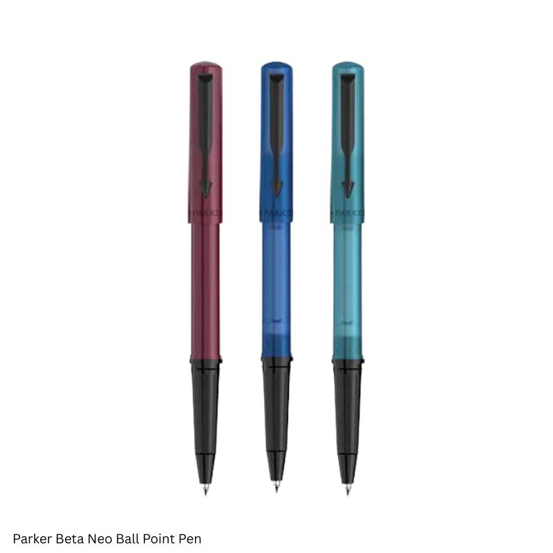 Parker Beta Neo Metallic Ball Point Pen with Coated Black Clip