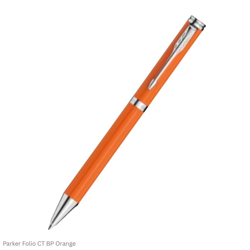 Parker Folio Chrome Trim Ball Pen in Assorted Body Colors