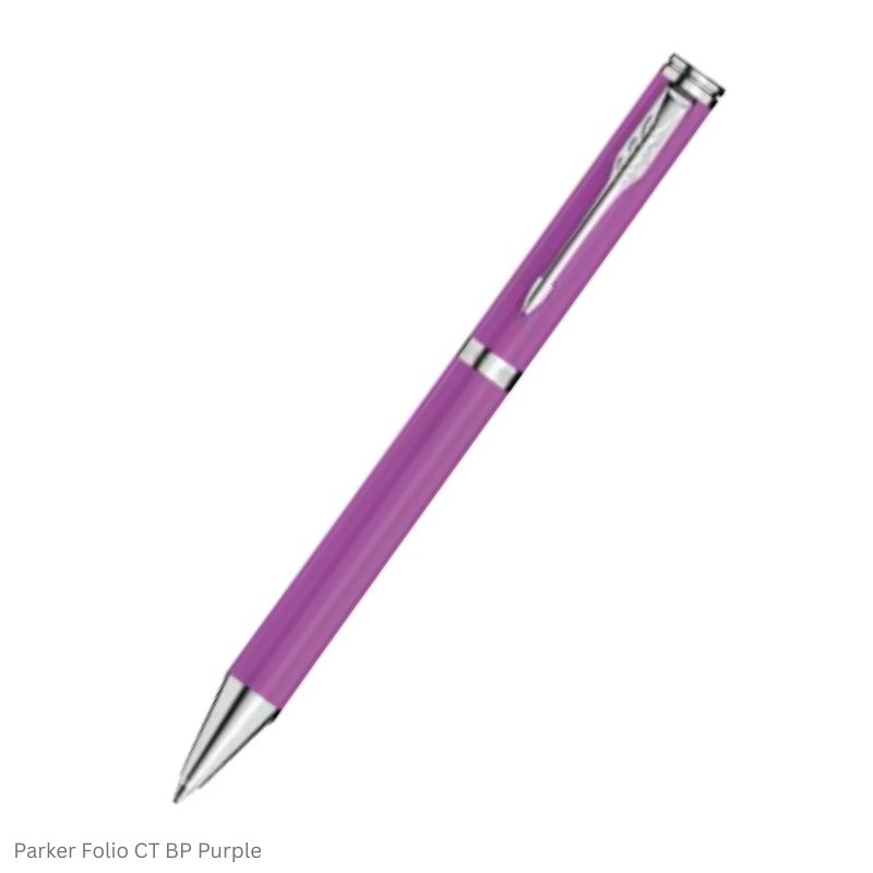 Parker Folio Chrome Trim Ball Pen in Assorted Body Colors