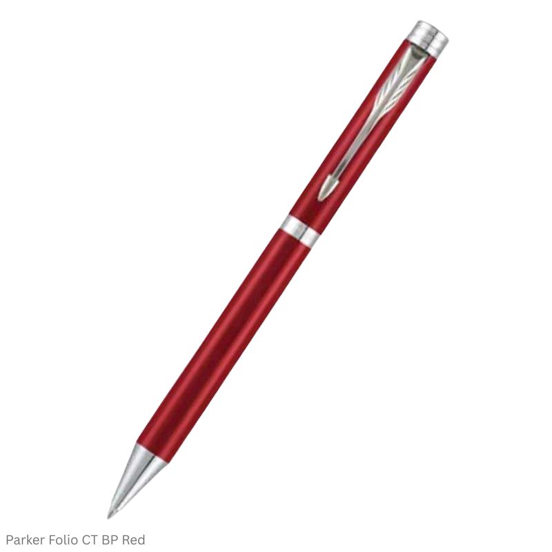 Parker Folio Chrome Trim Ball Pen in Assorted Body Colors