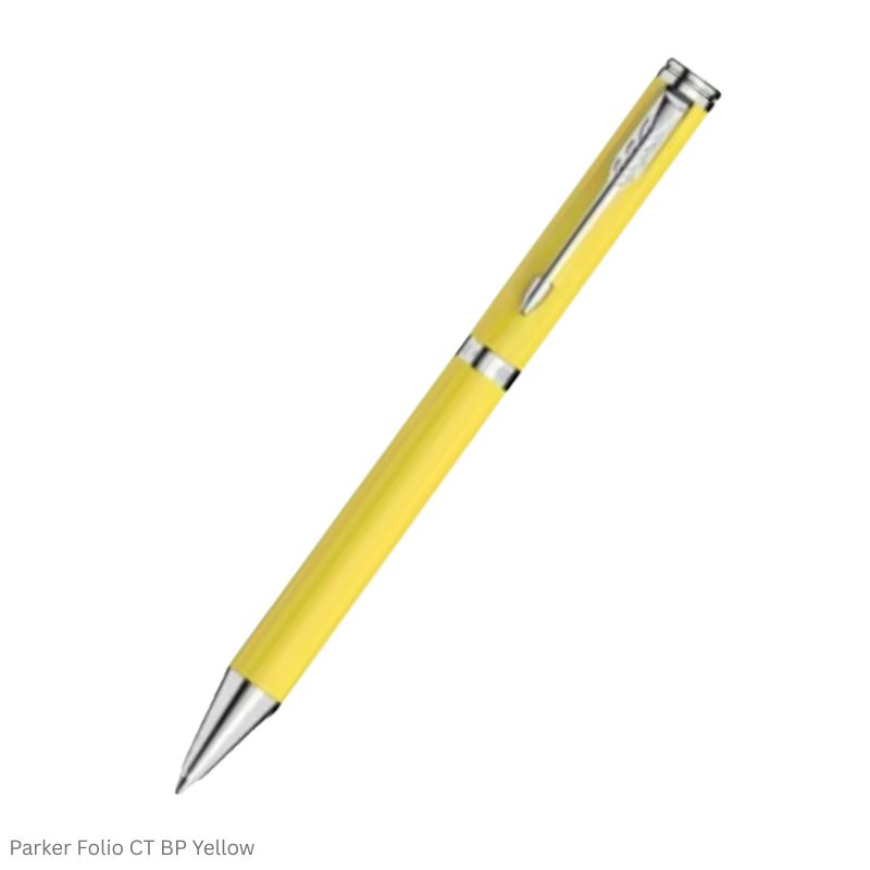 Parker Folio Chrome Trim Ball Pen in Assorted Body Colors