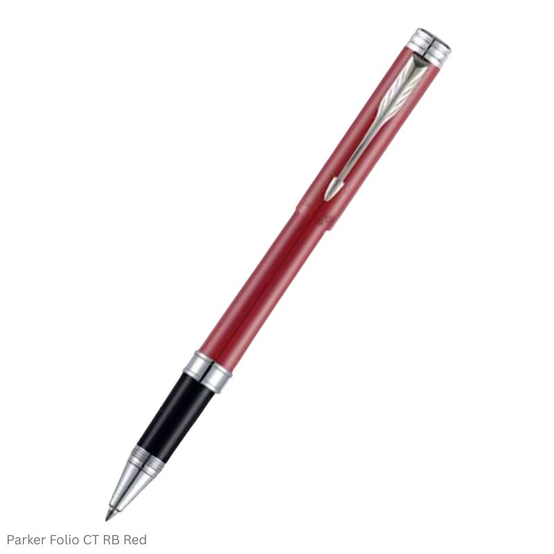 Parker Folio Chrome Trim Roller Ball Pen in Assorted Body Colors