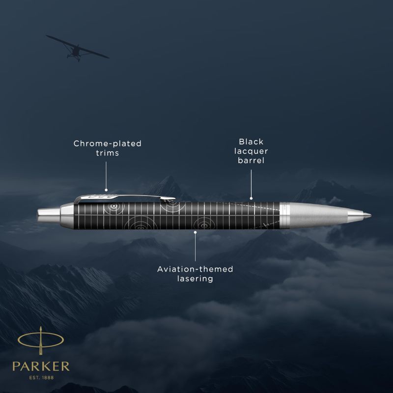 Parker IM Legacy of Flight Ballpoint Pen – Chrome Trims