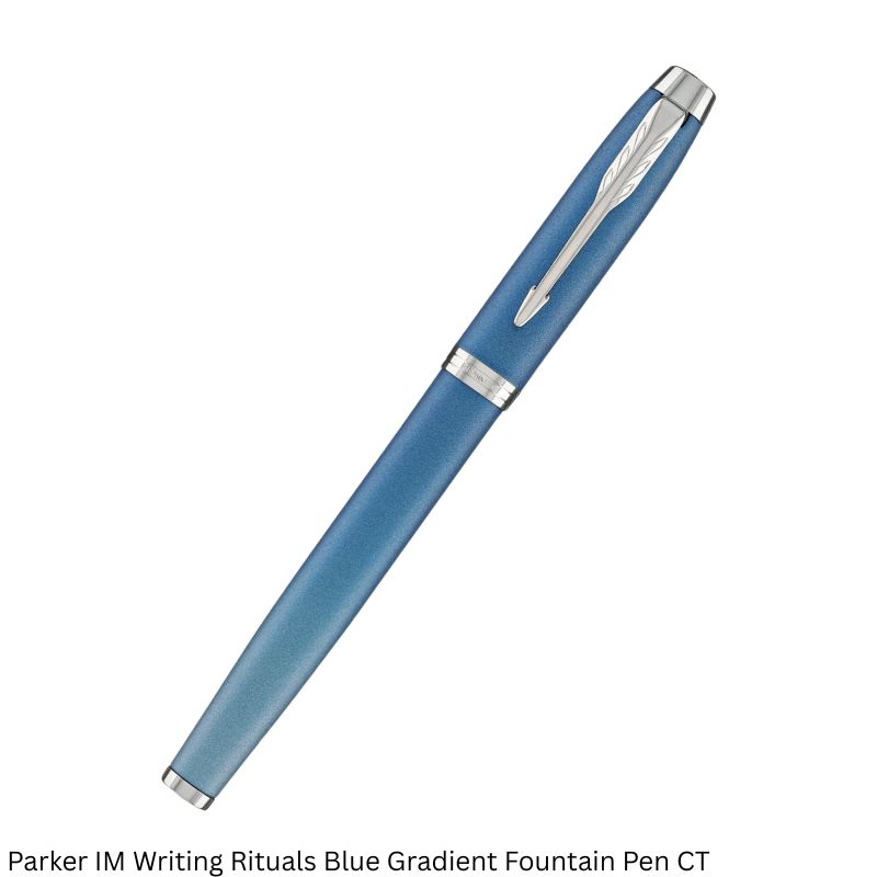 Parker IM Writing Rituals Blue Gradient Fountain Pen – Fine Point Nib