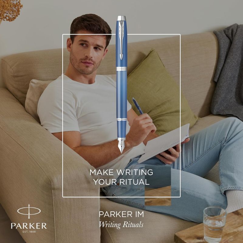 Parker IM Writing Rituals Blue Gradient Fountain Pen – Fine Point Nib